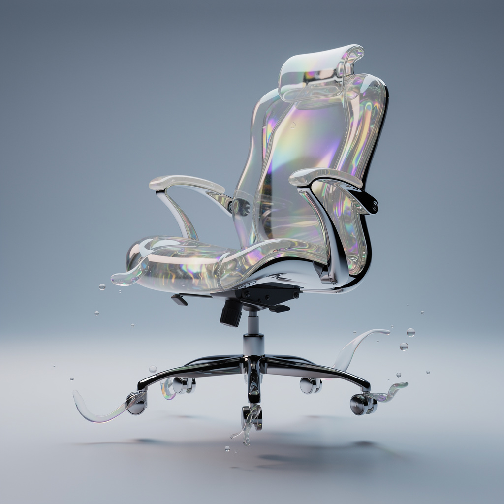 a gel-filled office chair