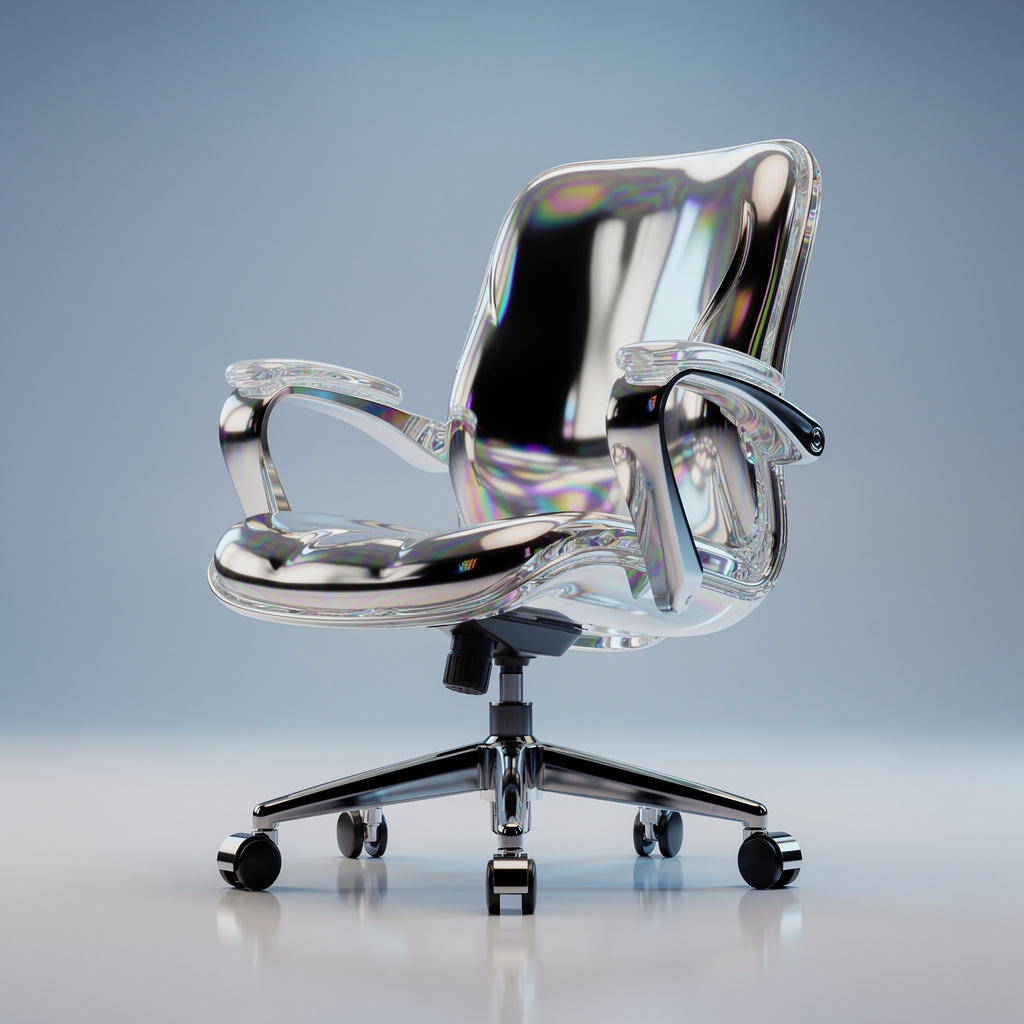 a gel-filled office chair